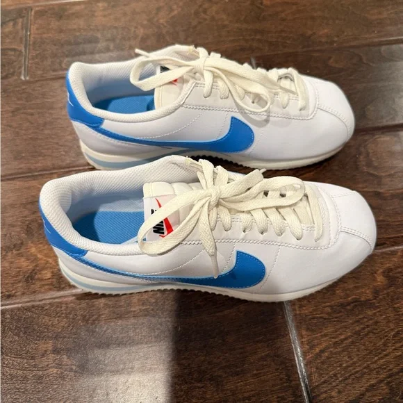 Nike Cortez Blue & White Sneakers - Picture 3 of 7